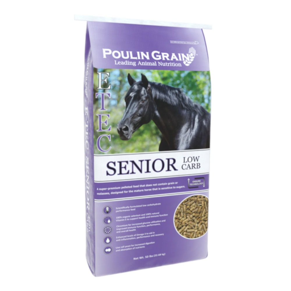 ETEC Senior Low Carb (Poulin Grain) Equine Nutrition Analysis Feed Bank